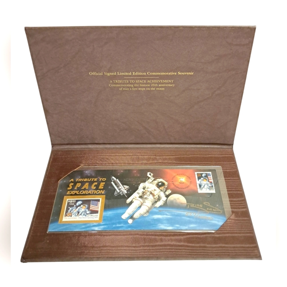 LIMITED EDITION USPS SPACE ACHIEVEMENT COMMERATIVE BOOK